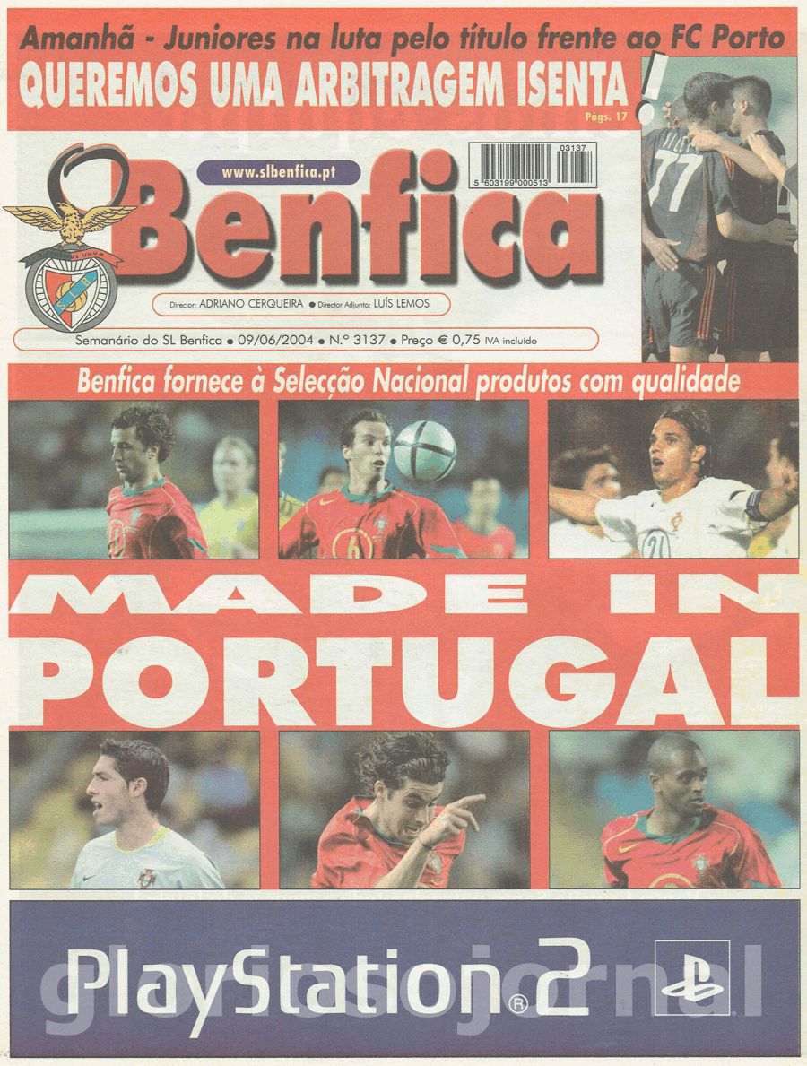 jornal o benfica 3137 2004-06-09